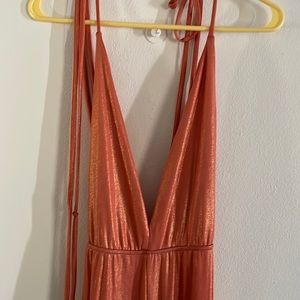 Good time USA jumpsuit pants evening version without back color orange size S